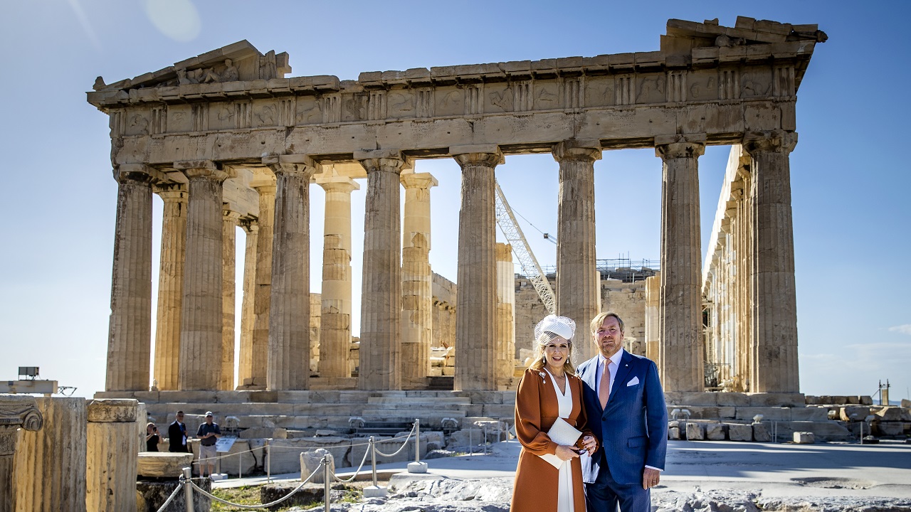 Koning en koningin op staatsbezoek in Griekenland