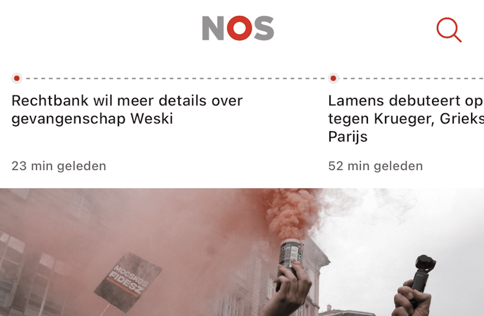 Vernieuwing voorpagina NOS-app