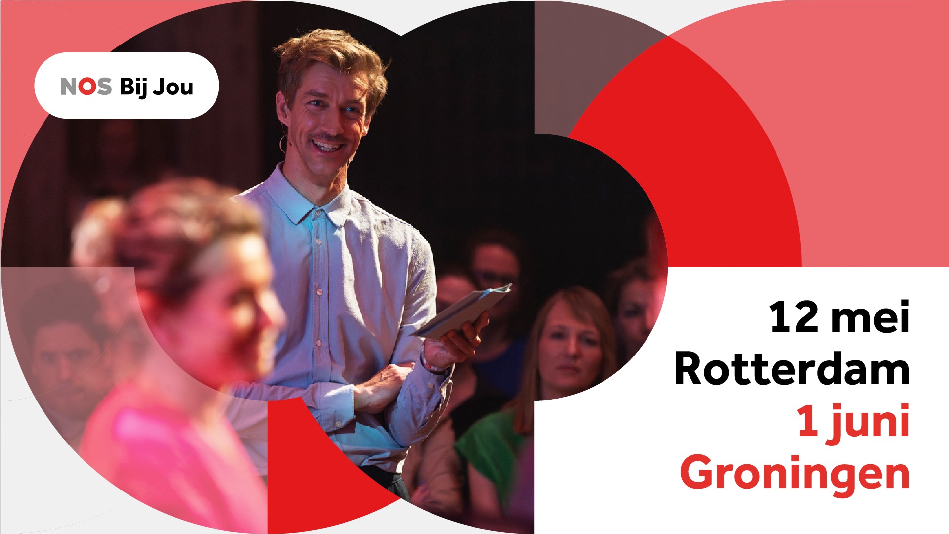 Geef je nu op voor publieksavond NOS Bij Jou in Rotterdam of Groningen